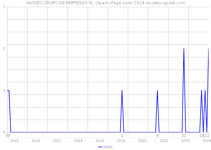 NASSEG GRUPO DE EMPRESAS SL. (Spain) Page visits 2024 