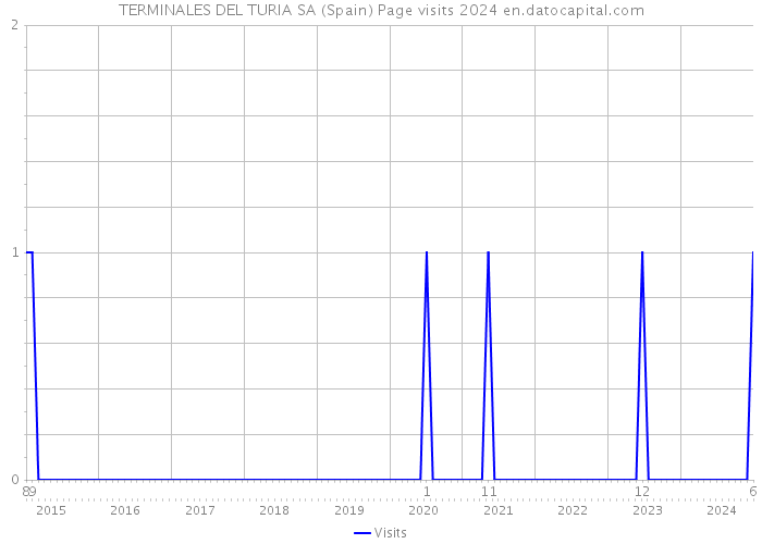 TERMINALES DEL TURIA SA (Spain) Page visits 2024 