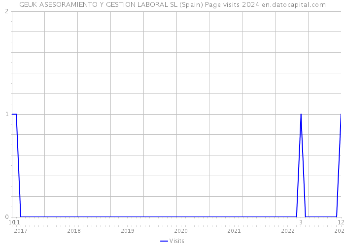 GEUK ASESORAMIENTO Y GESTION LABORAL SL (Spain) Page visits 2024 