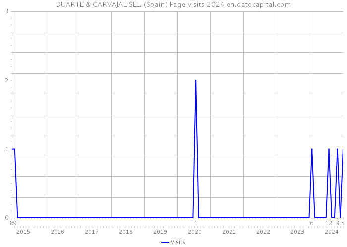 DUARTE & CARVAJAL SLL. (Spain) Page visits 2024 