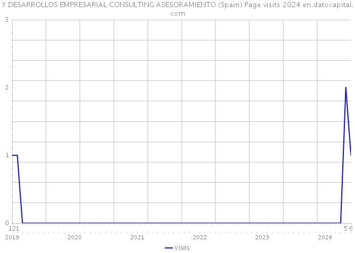 Y DESARROLLOS EMPRESARIAL CONSULTING ASESORAMIENTO (Spain) Page visits 2024 