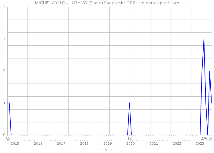 MIGUEL AYLLON LOZANO (Spain) Page visits 2024 