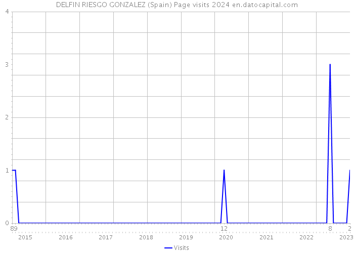 DELFIN RIESGO GONZALEZ (Spain) Page visits 2024 