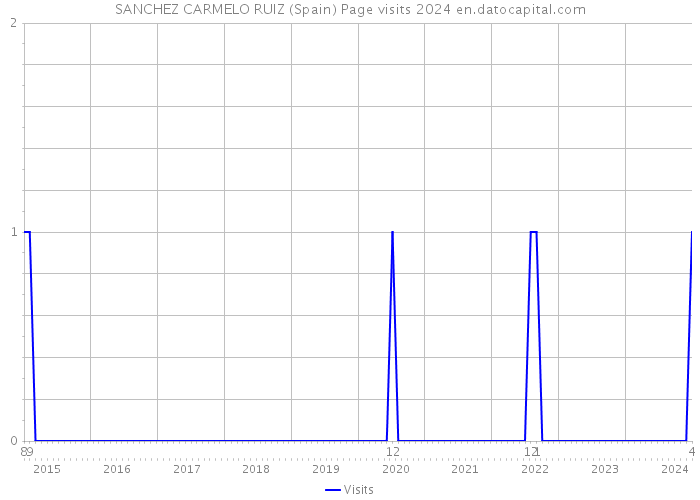 SANCHEZ CARMELO RUIZ (Spain) Page visits 2024 