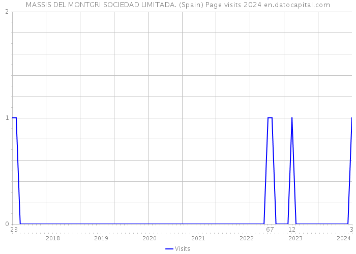 MASSIS DEL MONTGRI SOCIEDAD LIMITADA. (Spain) Page visits 2024 
