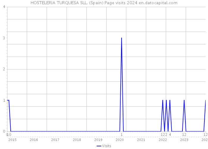 HOSTELERIA TURQUESA SLL. (Spain) Page visits 2024 