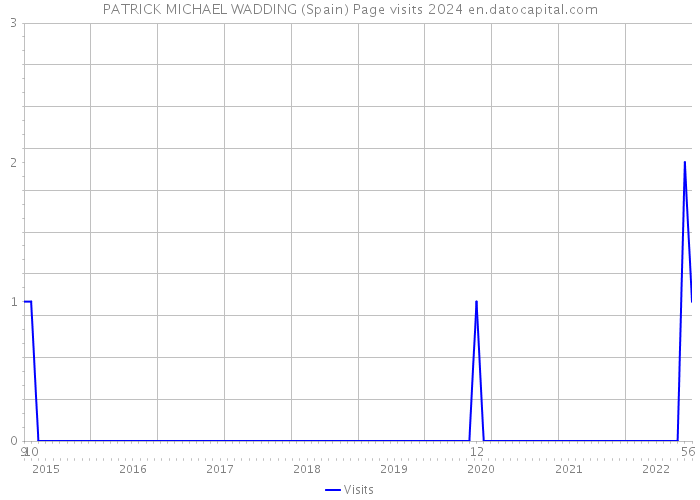 PATRICK MICHAEL WADDING (Spain) Page visits 2024 