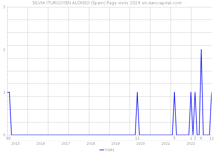 SILVIA ITURGOYEN ALONSO (Spain) Page visits 2024 