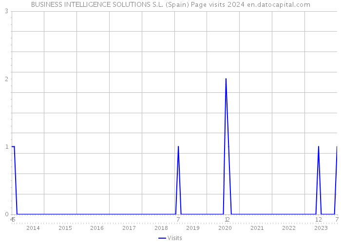 BUSINESS INTELLIGENCE SOLUTIONS S.L. (Spain) Page visits 2024 