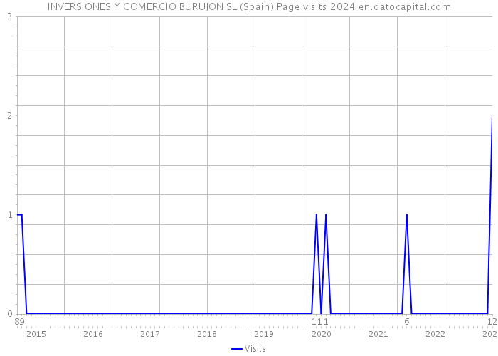INVERSIONES Y COMERCIO BURUJON SL (Spain) Page visits 2024 