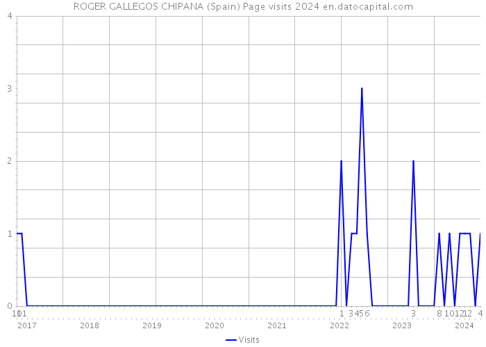 ROGER GALLEGOS CHIPANA (Spain) Page visits 2024 