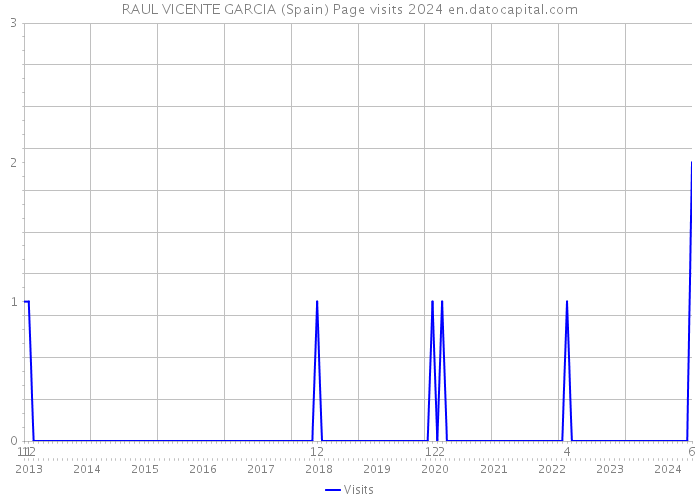 RAUL VICENTE GARCIA (Spain) Page visits 2024 