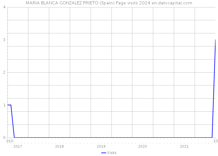 MARIA BLANCA GONZALEZ PRIETO (Spain) Page visits 2024 