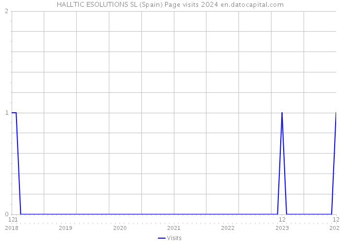 HALLTIC ESOLUTIONS SL (Spain) Page visits 2024 