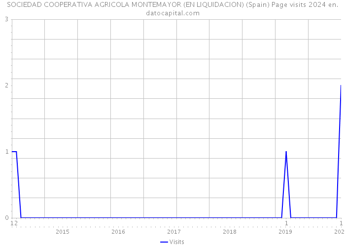 SOCIEDAD COOPERATIVA AGRICOLA MONTEMAYOR (EN LIQUIDACION) (Spain) Page visits 2024 