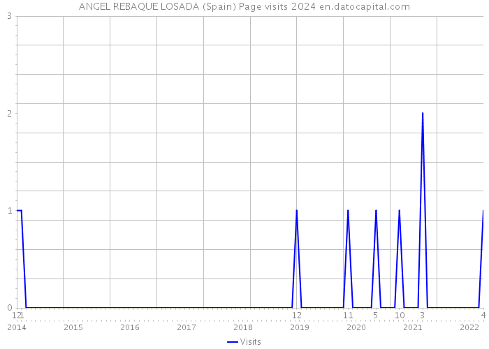 ANGEL REBAQUE LOSADA (Spain) Page visits 2024 