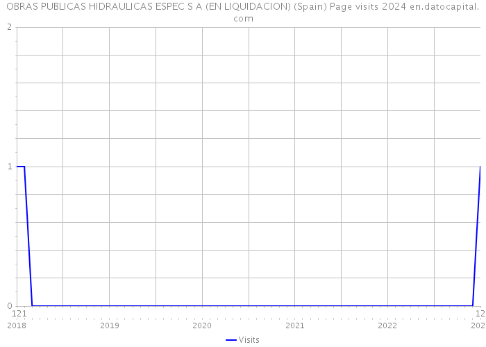 OBRAS PUBLICAS HIDRAULICAS ESPEC S A (EN LIQUIDACION) (Spain) Page visits 2024 