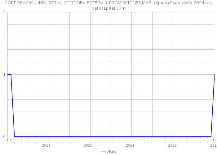 CORPORACION INDUSTRIAL CORDOBA ESTE SA Y PROMOCIONES MARI (Spain) Page visits 2024 