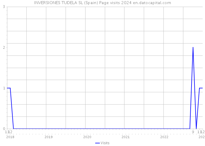 INVERSIONES TUDELA SL (Spain) Page visits 2024 