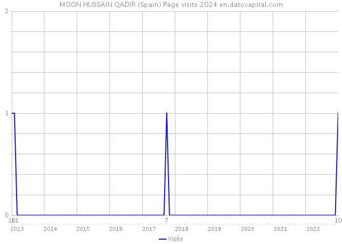 MOON HUSSAIN QADIR (Spain) Page visits 2024 