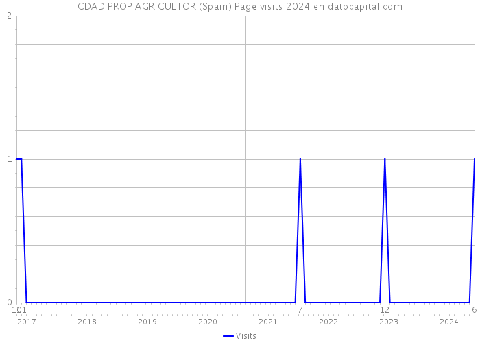 CDAD PROP AGRICULTOR (Spain) Page visits 2024 