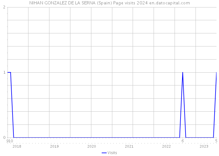 NIHAN GONZALEZ DE LA SERNA (Spain) Page visits 2024 