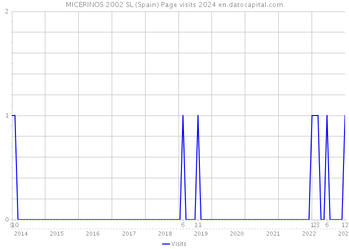 MICERINOS 2002 SL (Spain) Page visits 2024 