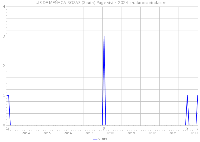 LUIS DE MEÑACA ROZAS (Spain) Page visits 2024 