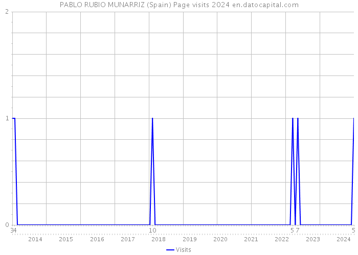 PABLO RUBIO MUNARRIZ (Spain) Page visits 2024 