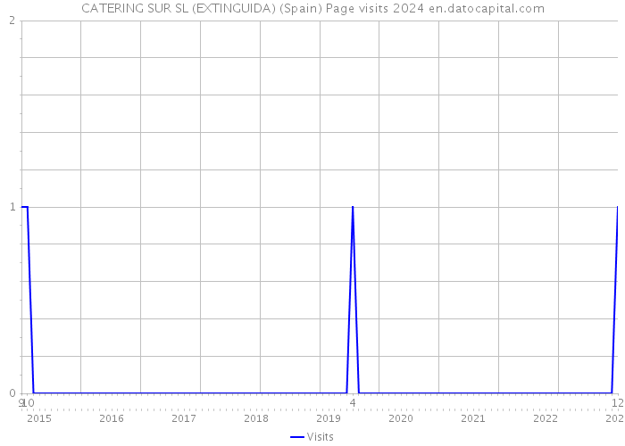 CATERING SUR SL (EXTINGUIDA) (Spain) Page visits 2024 