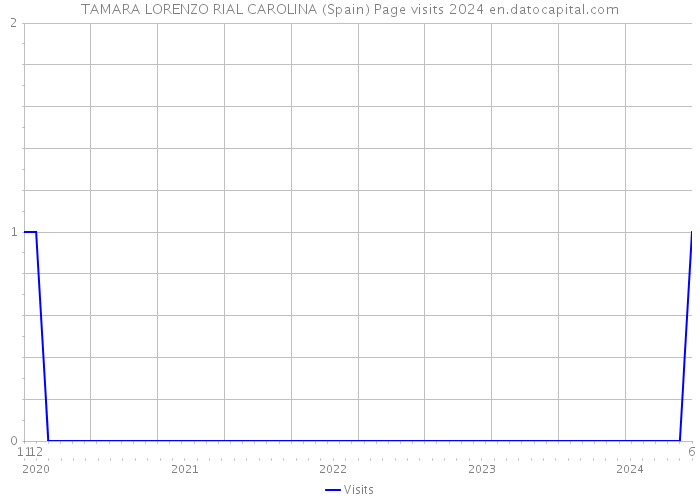 TAMARA LORENZO RIAL CAROLINA (Spain) Page visits 2024 