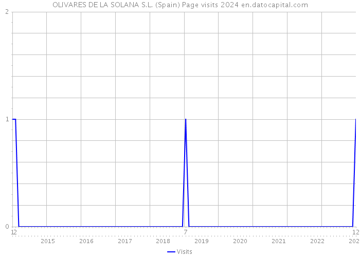 OLIVARES DE LA SOLANA S.L. (Spain) Page visits 2024 