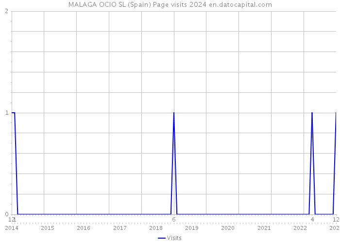 MALAGA OCIO SL (Spain) Page visits 2024 
