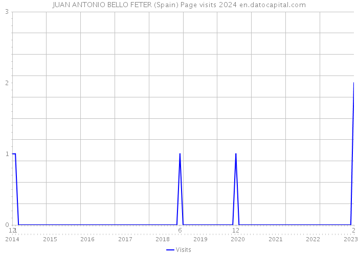 JUAN ANTONIO BELLO FETER (Spain) Page visits 2024 