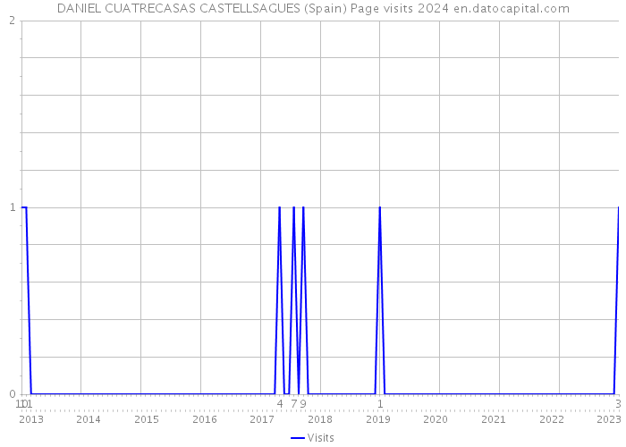 DANIEL CUATRECASAS CASTELLSAGUES (Spain) Page visits 2024 