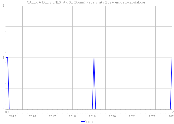 GALERIA DEL BIENESTAR SL (Spain) Page visits 2024 