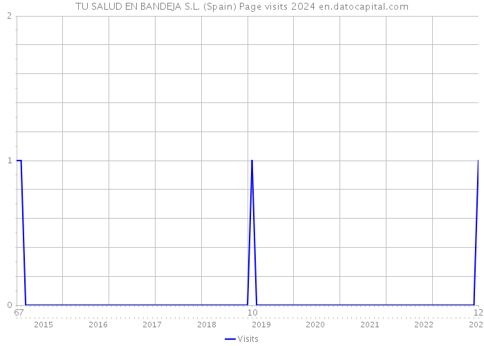 TU SALUD EN BANDEJA S.L. (Spain) Page visits 2024 