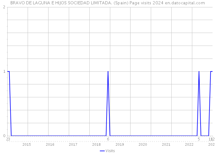 BRAVO DE LAGUNA E HIJOS SOCIEDAD LIMITADA. (Spain) Page visits 2024 