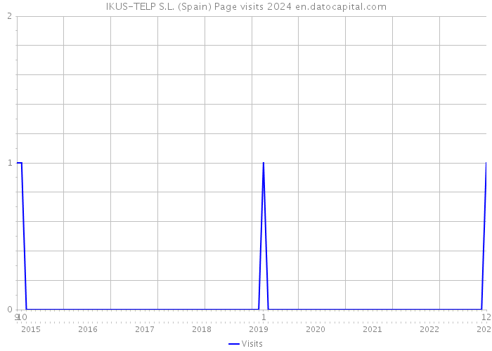 IKUS-TELP S.L. (Spain) Page visits 2024 