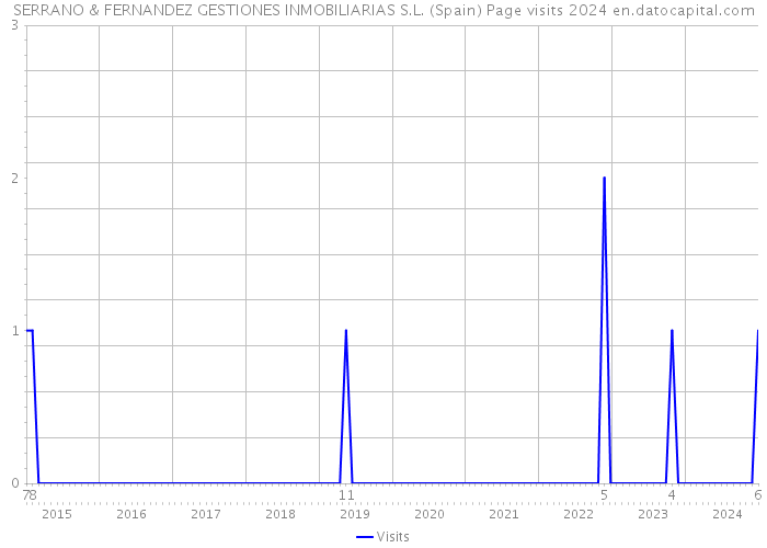 SERRANO & FERNANDEZ GESTIONES INMOBILIARIAS S.L. (Spain) Page visits 2024 
