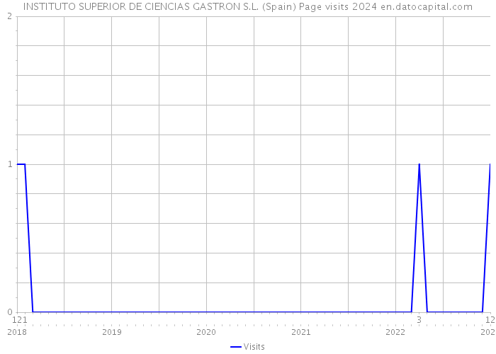 INSTITUTO SUPERIOR DE CIENCIAS GASTRON S.L. (Spain) Page visits 2024 