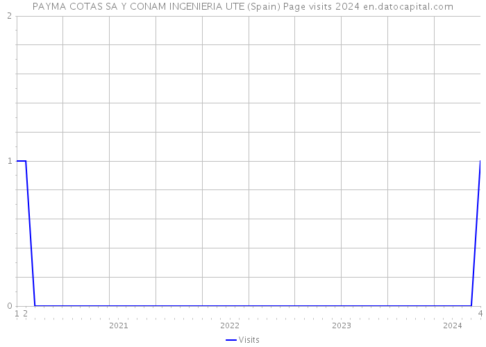 PAYMA COTAS SA Y CONAM INGENIERIA UTE (Spain) Page visits 2024 