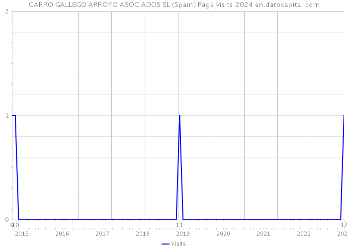 GARRO GALLEGO ARROYO ASOCIADOS SL (Spain) Page visits 2024 