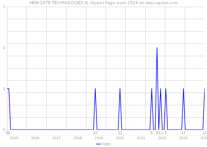 NEW GATE TECHNOLOGIES SL (Spain) Page visits 2024 
