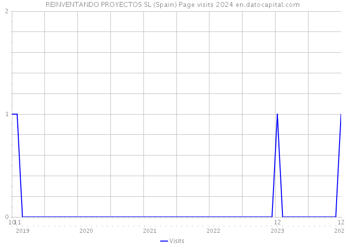 REINVENTANDO PROYECTOS SL (Spain) Page visits 2024 