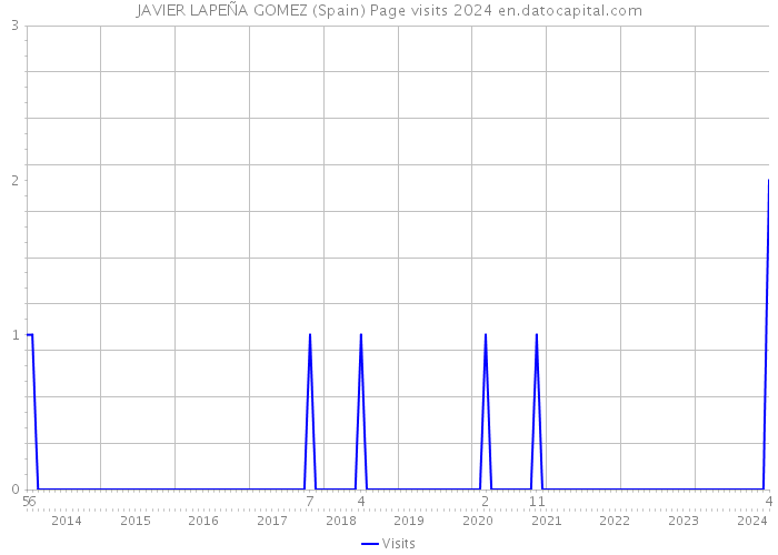 JAVIER LAPEÑA GOMEZ (Spain) Page visits 2024 