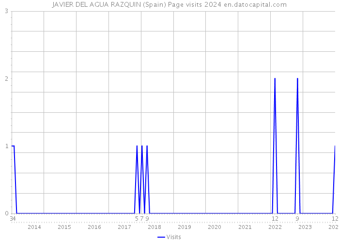 JAVIER DEL AGUA RAZQUIN (Spain) Page visits 2024 