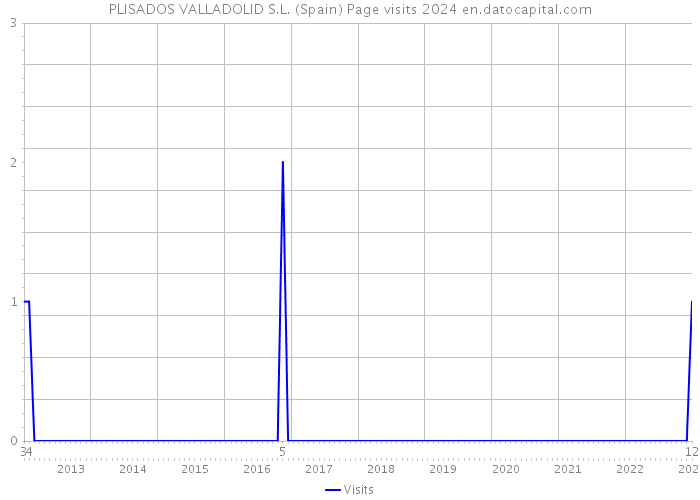 PLISADOS VALLADOLID S.L. (Spain) Page visits 2024 
