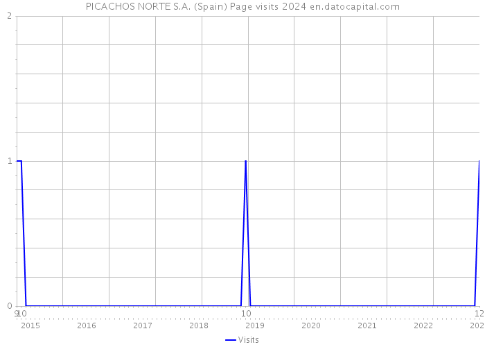 PICACHOS NORTE S.A. (Spain) Page visits 2024 