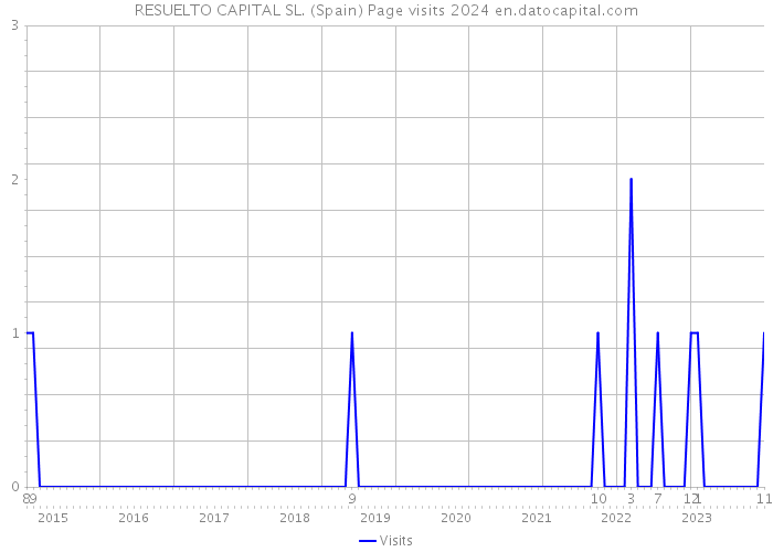 RESUELTO CAPITAL SL. (Spain) Page visits 2024 